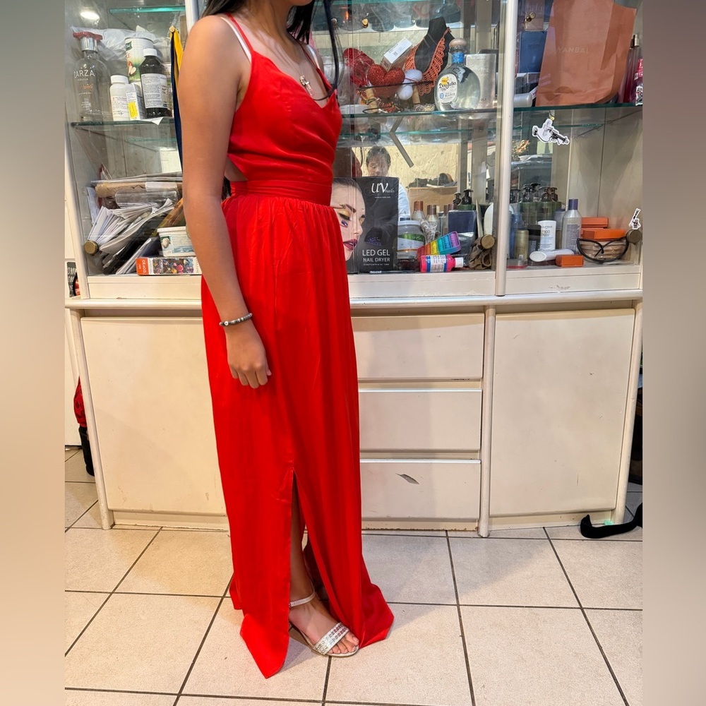 Tobi Red High Low Dress